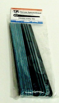 800/800 Grit XXX-Fine Hobby Stix Sanding Sticks (10/Bag)