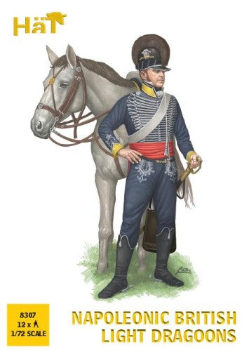 1/72 Napoleonic British Light Dragoons (12 Mtd)