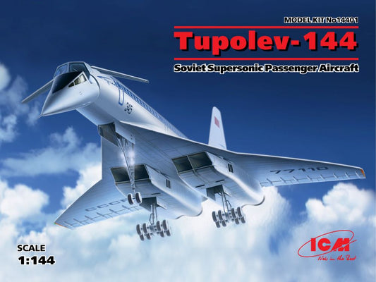 1/144 Soviet Tupolev 144 Charger Supersonic Passenger Airliner