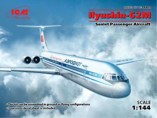 1/144 Soviet Ilyushin IL62M Passenger Airliner