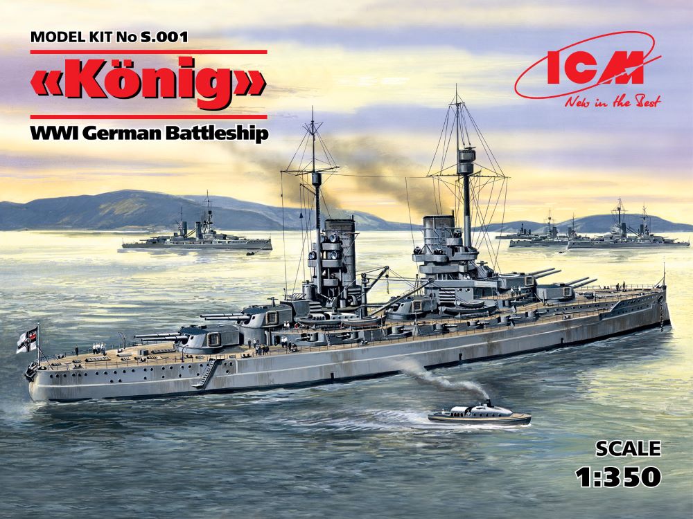 1/350 WWI German Konig Battleship