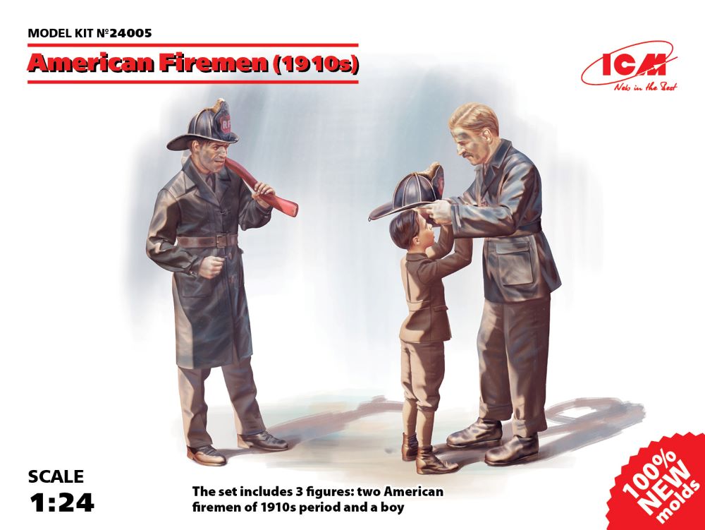 1/24 American Firemen & Boy 1910s (3)