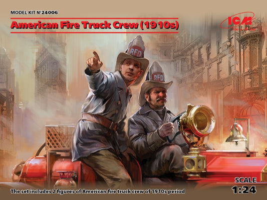1/24 American Fire Truck Crew 1910s (2)