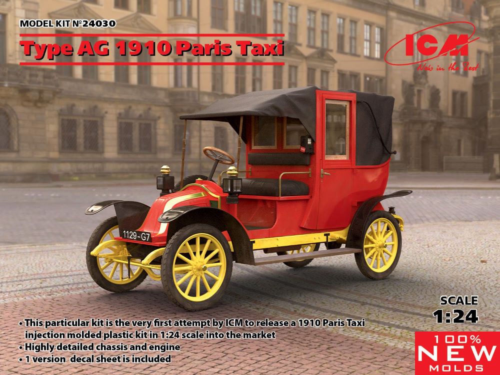 1/24 1910 Type AG Paris Taxi