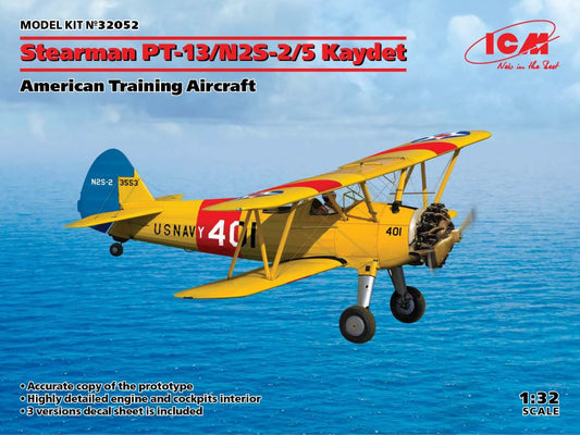 1/32 Stearman PT13/N2S2/5 Kaydet American Training Aircraft