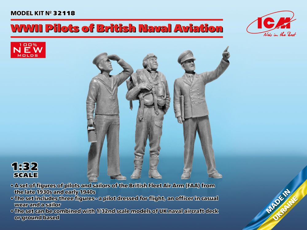 1/32 WWII Pilots of British Naval Aviation (Pilot, Officer, Sailor)