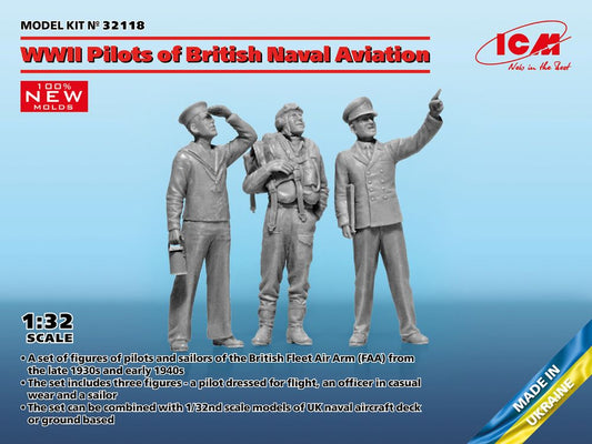 1/32 WWII Pilots of British Naval Aviation (Pilot, Officer, Sailor)