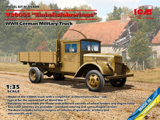 1/35 WWII German V3000S Einheitsfahrerhaus Military Truck