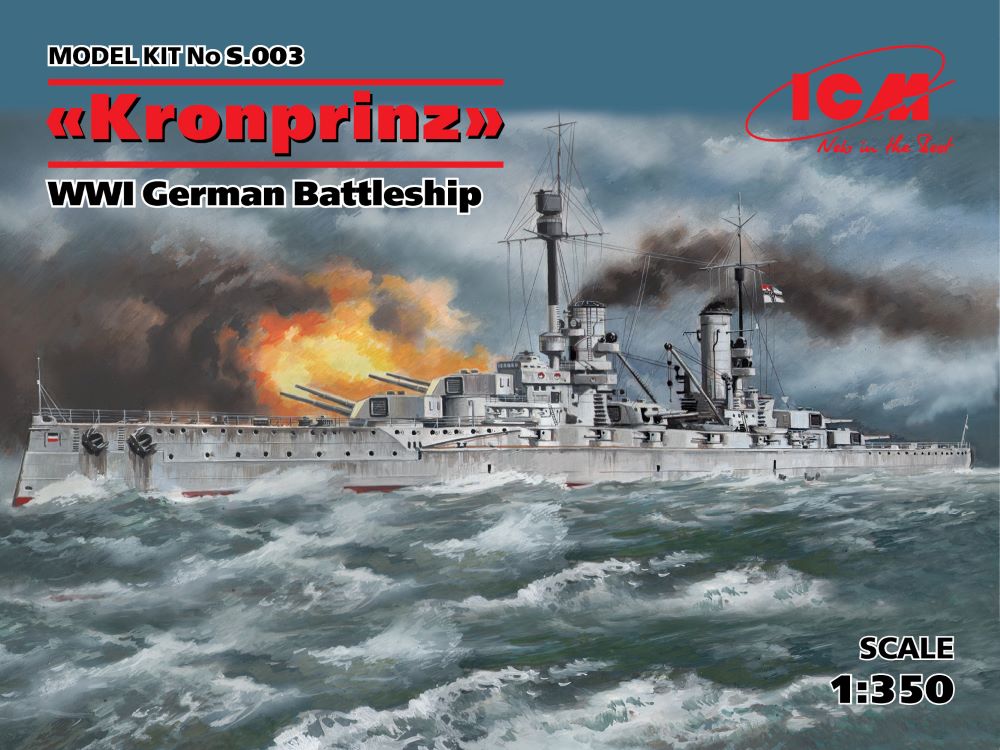 1/350 WWI German Kronprinz Battleship