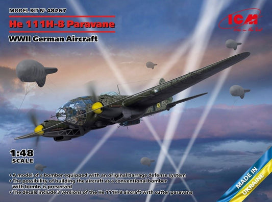 1/48 WWII German He111H8 Paravane Aircraft