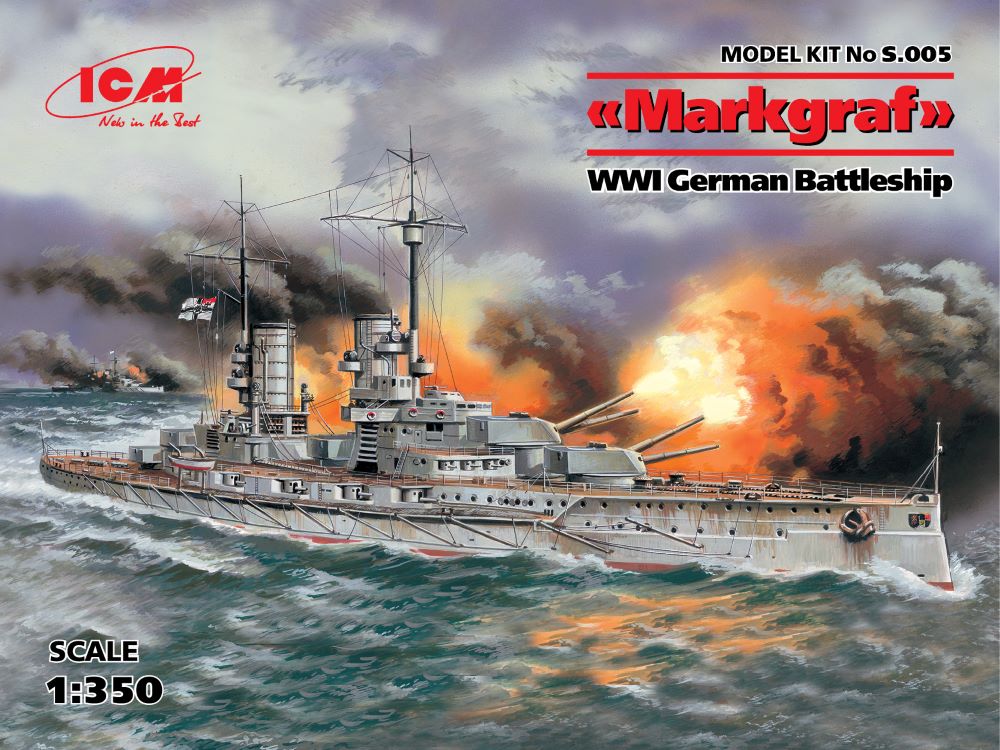 1/350 WWI German Markgraf Battleship