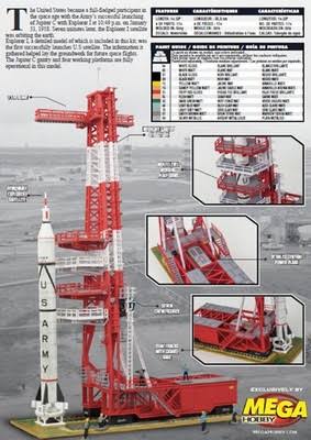 Revell 1:110 Jupiter-C Rocket w/Gantry Tower & Crew Model Kit RMX3706-NEW