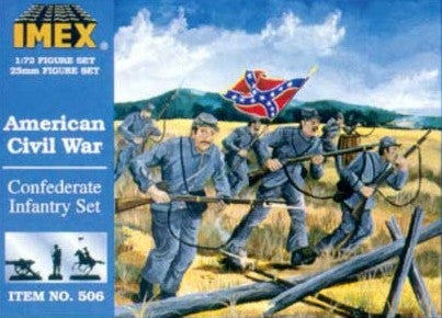 1/72 Civil War Confederate Infantry (49)