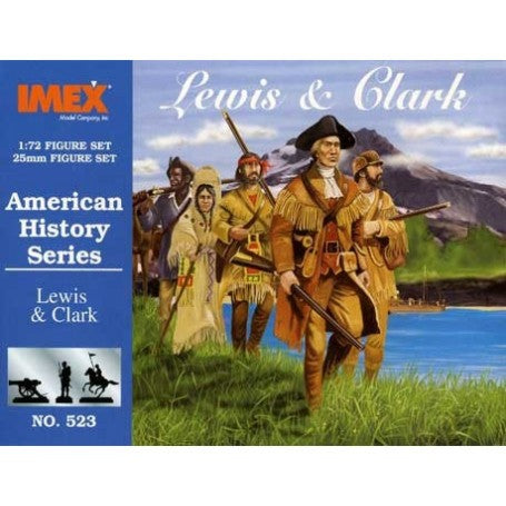 1/72 Lewis & Clark (18, 2 teepees, canoes, horses & acc.)