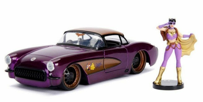 1/24 DC Comics 1957 Chevy Corvette w/Batgirl Figure