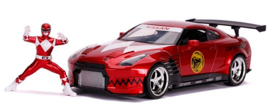 1/24 Power Rangers 2009 Nissan GT-R Car w/Red Ranger Figure