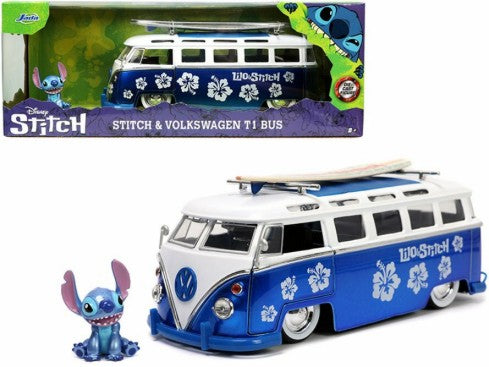 1/24 Lilo & Stitch 1962 VW T1 Bus w/Stitch Figure