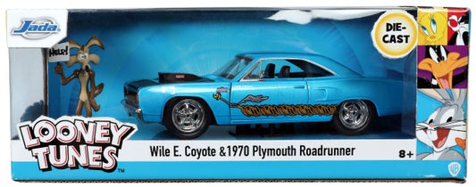 1/24 Looney Tunes 1970 Plymouth Road Runner Car w/Wile E. Coyote Figure