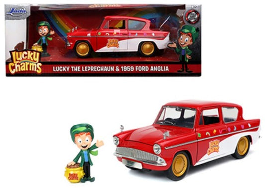 1/24 Lucky Charms 1959 Ford Anglia Car w/Leprechaun Figure