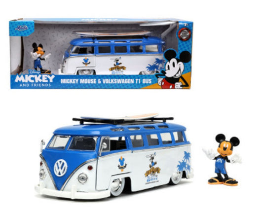 1/24 1962 VW T1 Bus w/Mickey Mouse Figure