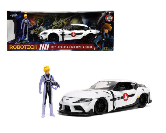 1/24 Robotech 2020 Toyota Supra Car w/Roy Focker Figure