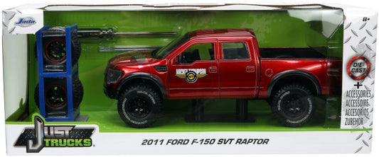 1/24 2011 Ford F150 SVT Raptor Pickup Truck w/Extra Tires & Rack