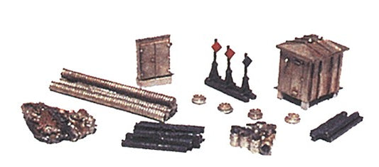 N Railroad Yard Detail Set Metal Kit