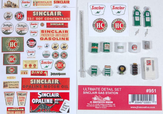 HO Ultimate Sinclair Gas Station Detail Set