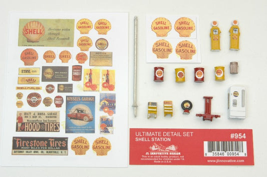 HO Ultimate Shell Gas Station Detail Set