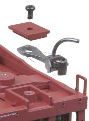 HO Whisker Coupler Metal Long 25/64" Centerset Shank