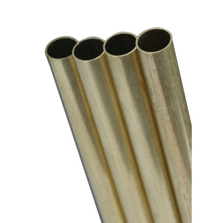 9/16"x12" Round Brass Tube .014 Wall (1)