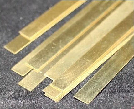 .016"x3/4"x12" Brass Strips (1)