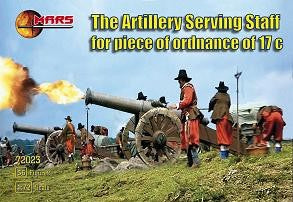 1/72 17th Century Artillery Serving Staff Piece of Ordnance (56)