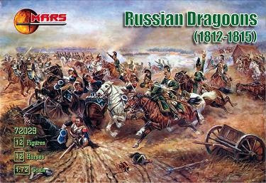 1/72 Napoleonic War 1812-15 Russian Dragoons (12 Mtd)