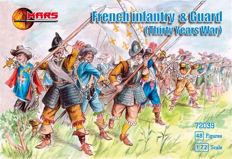 1/72 Thirty Years War French Infantry & Guard (48)