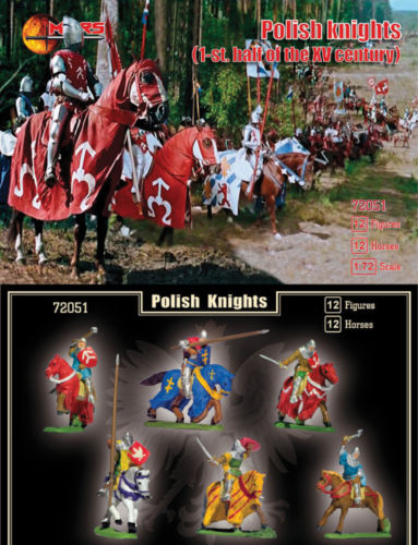 1/72 1st Half XV Century Polish Knights (12 Mtd)