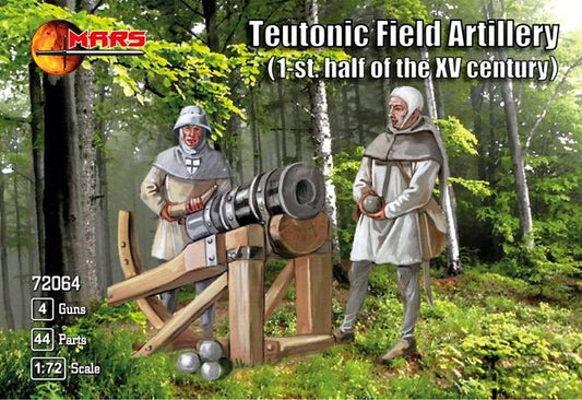 1/72 1st Half XV Century Teutonic Field Artillery (16) w/Guns (4)