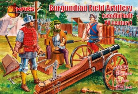 1/72 2nd Half XV Century Burgundian Field Artillery (24) w/Guns (4)