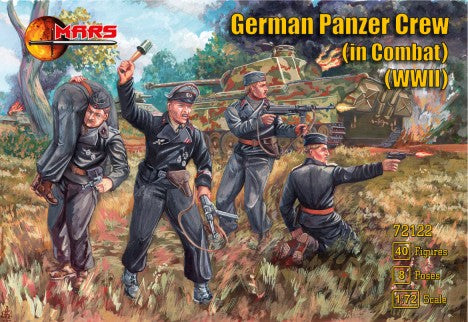 1/72 WWII German Panzer Crew in Combat (40)