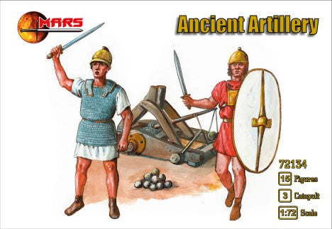 1/72 Ancient Artillery (15) w/Catapults (3)