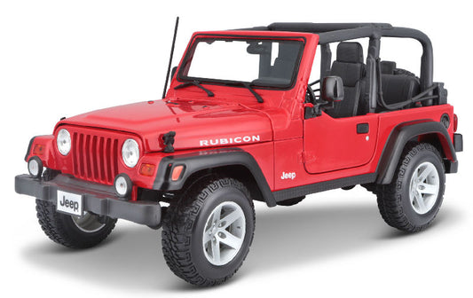 1/18 Jeep Wrangler Rubicon (Red)