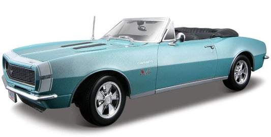 1/18 1967 Chevrolet Camaro SS396 Convertible (Metallic Turquoise)