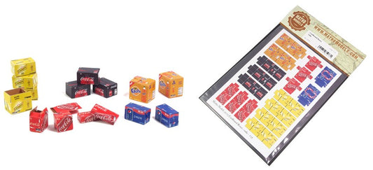 1/35 Cardboard Boxes Soda Printed Paper (Coca-Cola, Coca-Cola Zero, Pepsi, Schweppes, Fanta) (34)