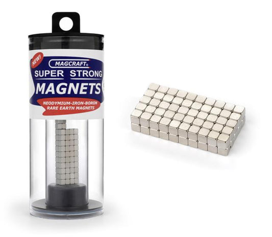 1/8" Rare Earth Cube Magnets (100)