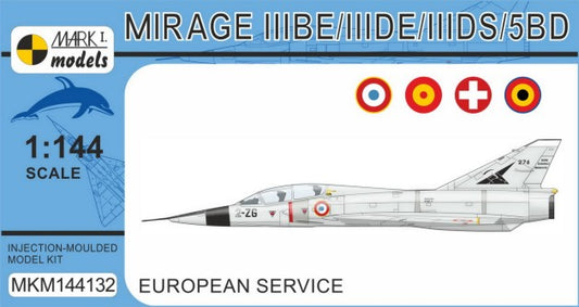 1/144 Mirage IIIBE/DE/DS/5BD Two-Seater European Service Aircraft
