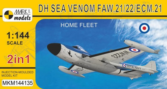 1/144 Sea Venom FAW21/22/ECM21 British Navy Fighter (2 in 1)