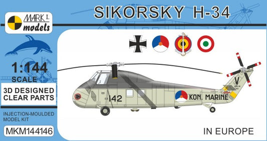1/144 Sikorsky H34 In Europe Helicopter