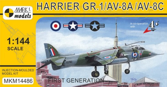 1/144 Harrier GR1/AV8A/AV8C First Generation Attack Aircraft