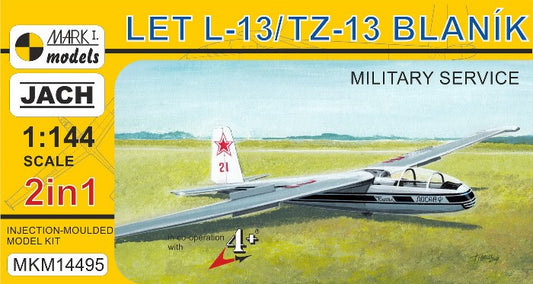 1/144 LET L13/TZ13 Blanik Military Service Two-Seater Glider (2 in 1)