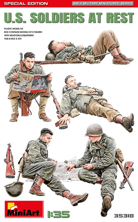 1/35 WWII US Soldiers at Rest (5) (Special Edition)